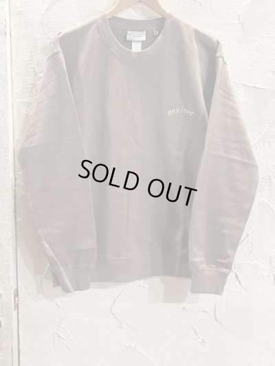 画像2: GYMMASTER/ONE LOVE EMBROIDERY SWEAT  COCOA BROWN