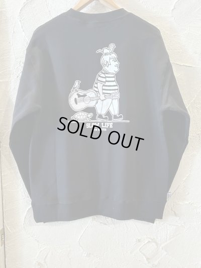 画像1: GYMMASTER/SLOW LIFE SWEAT  BLACK