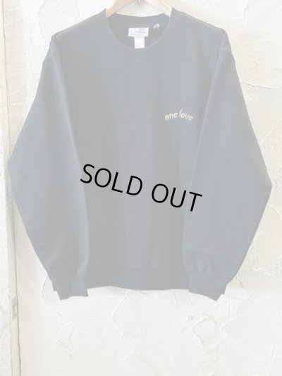 画像2: GYMMASTER/ONE LOVE EMBROIDERY SWEAT  BLACK