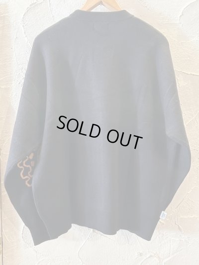 画像2: GYMMASTER/JACQUARD KNIT PEACE FLOWER  BLACK