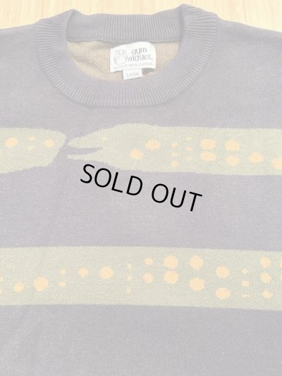 画像3: (再入荷) GYMMASTER/JACQUARD KNIT UTU BORDER  CHARCOAL