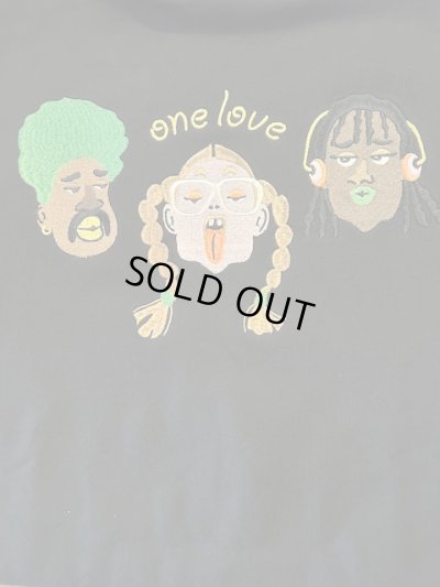 画像3: GYMMASTER/ONE LOVE EMBROIDERY SWEAT  BLACK