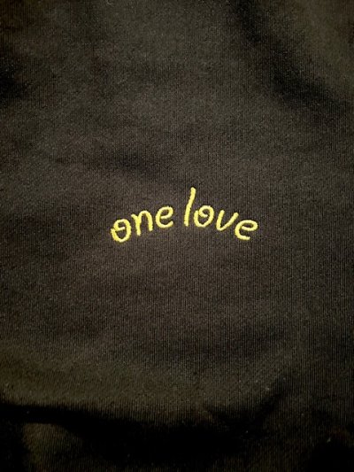 画像4: GYMMASTER/ONE LOVE EMBROIDERY SWEAT  BLACK