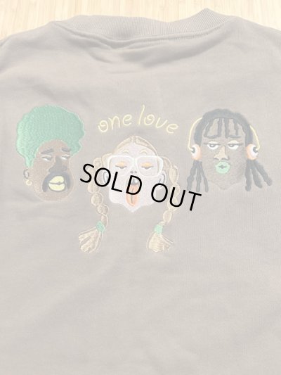 画像3: GYMMASTER/ONE LOVE EMBROIDERY SWEAT  COCOA BROWN