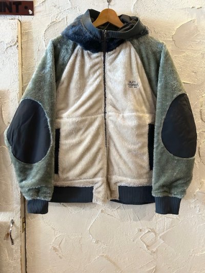 画像3: (再入荷) GYMMASTER/REVERSIBLE BOAxRIPSTOP HOOD JKT  BLACKxCRZY