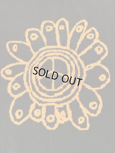 画像3: GYMMASTER/JACQUARD KNIT PEACE FLOWER  BLACK