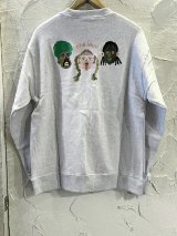 GYMMASTER/ONE LOVE EMBROIDERY SWEAT  ASH GRAY