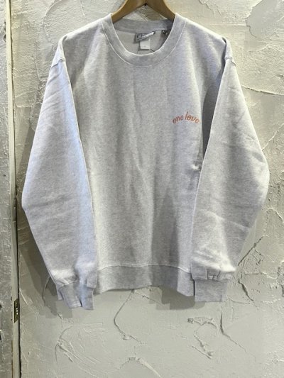 画像2: GYMMASTER/ONE LOVE EMBROIDERY SWEAT  ASH GRAY