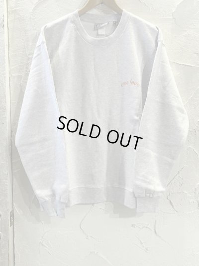 画像2: GYMMASTER/ONE LOVE EMBROIDERY SWEAT  ASH GRAY