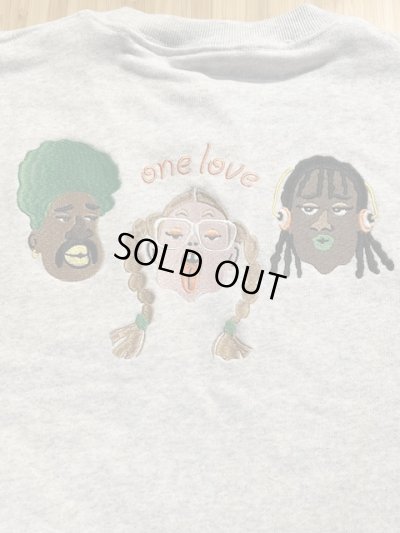 画像3: GYMMASTER/ONE LOVE EMBROIDERY SWEAT  ASH GRAY