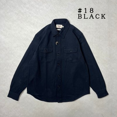 画像1: ALCARZA/HEAVY NELL CHECK WORK SHIRT  OMBRE BLACK