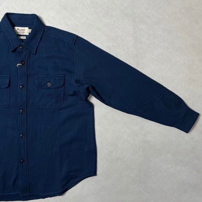 画像4: ALCARZA/HEAVY NELL CHECK WORK SHIRT  OMBRE NAVY