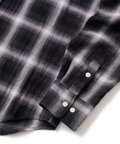 画像3: FTC/SHADOW PLAID SHIRT  BLACK