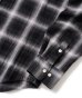 画像3: FTC/SHADOW PLAID SHIRT  BLACK (3)