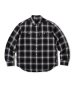 画像1: FTC/SHADOW PLAID SHIRT  BLACK (1)