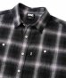 画像2: FTC/SHADOW PLAID SHIRT  BLACK (2)