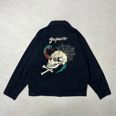 画像2: ALCARZA/DRIZZLER JKT SKULL  BLACK