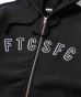画像2: FTC/ARC LOGO ZIP UP HOODY  BLACK (2)