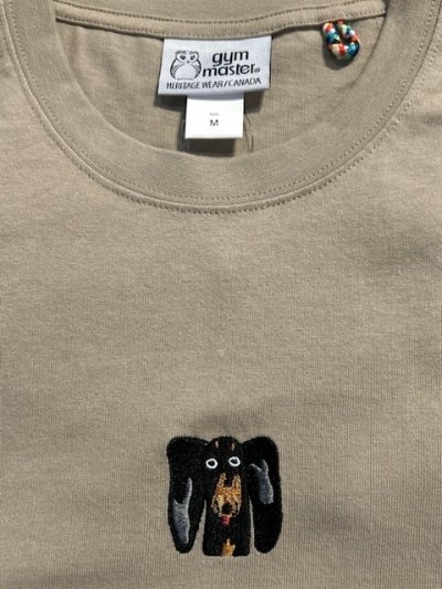 画像3: GYMMASTER/DOG EMBROIDERY BIG LS T  BEIGE