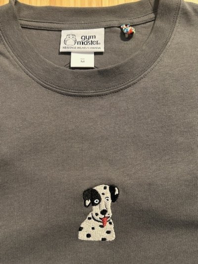 画像3: GYMMASTER/DOG EMBROIDERY BIG LS T  CHARCAL