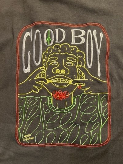 画像3: GYMMASTER/GOOD BOY EMBROIDERY LS T  CHARCOAL