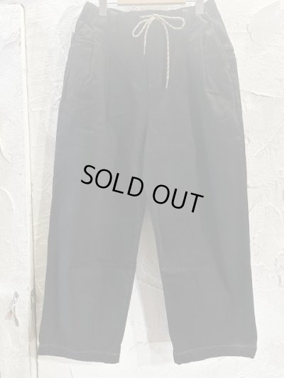 画像1: GYMMASTER/KATSURAGI TWO TUCK PANT  BLACK