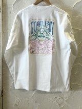 GYMMASTER/GOOD BOY EMBROIDERY LS T  WHITE