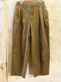 GYMMASTER/KATSURAGI TWO TUCK PANT  BROWN