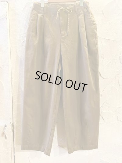 画像1: GYMMASTER/KATSURAGI TWO TUCK PANT  BROWN