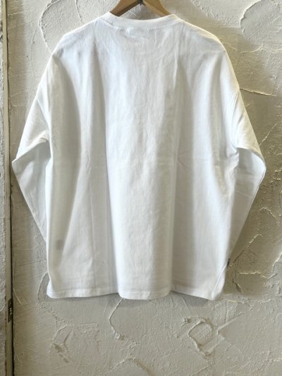 画像2: GYMMASTER/DOG EMBROIDERY BIG LS T  WHITE