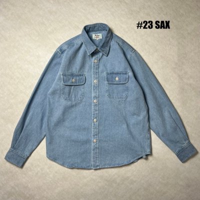 画像1: ALCARZA/DENIM SHIRT  SAX