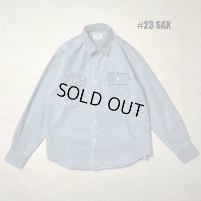 画像1: ALCARZA/DENIM SHIRT  SAX