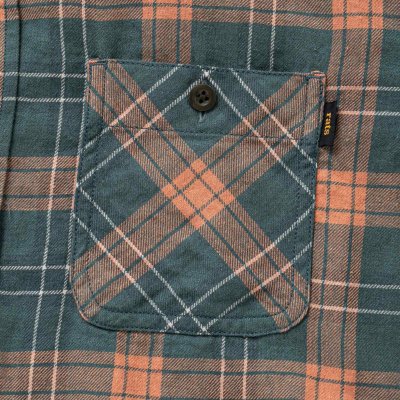 画像4: (店頭在庫分) RATS/COTTON LINEN CHECK SHIRT  GREEN