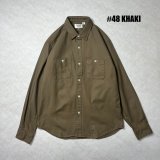 ALCARZA/HERRING BONE WORK SHIRT  KHAKI