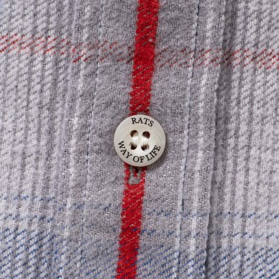 画像4: (店頭在庫分) RATS/COTTON FLANNELL CHECK SHIRT  GRAYxBLUE