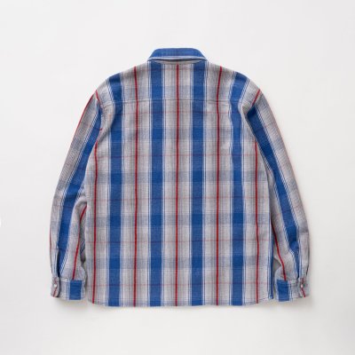 画像2: (店頭在庫分) RATS/COTTON FLANNELL CHECK SHIRT  GRAYxBLUE