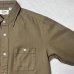 画像3: ALCARZA/HERRING BONE WORK SHIRT  KHAKI (3)