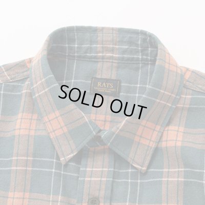 画像3: (店頭在庫分) RATS/COTTON LINEN CHECK SHIRT  GREEN