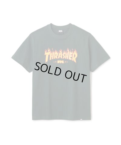 画像1: FTC/xTHRASHER LOGO TEE  FOREST