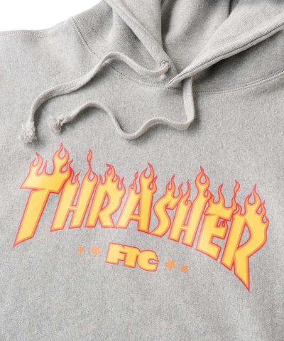 画像2: FTC/xTHRASHER LOGO HOODY  GRAY