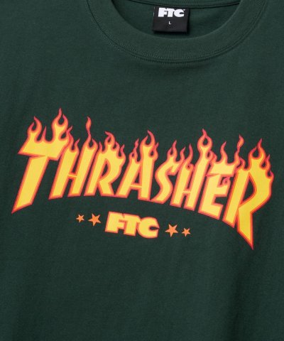 画像2: FTC/xTHRASHER LOGO TEE  FOREST