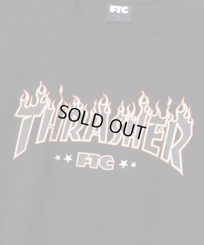 画像2: FTC/xTHRASHER LOGO TEE  BLACK