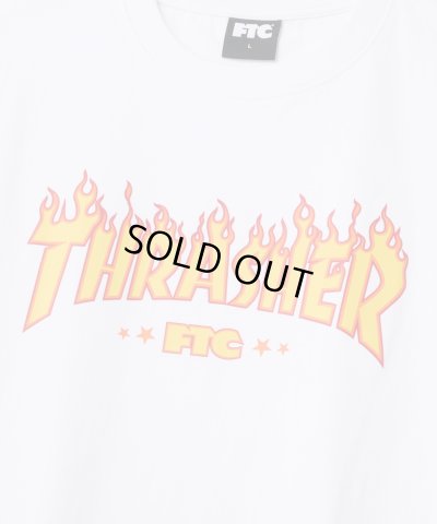 画像2: FTC/xTHRASHER LOGO TEE  WHITE