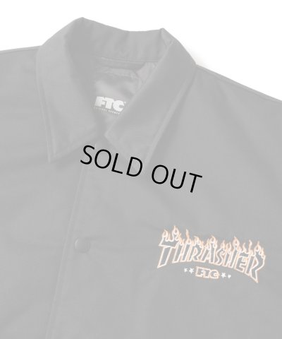 画像5: (店頭販売) FTC/xTHRASHER COACH JACKET  BLACK
