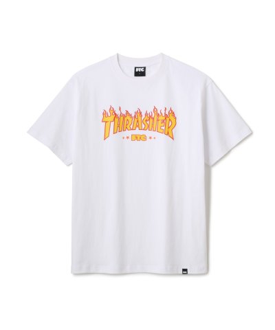 画像1: FTC/xTHRASHER LOGO TEE  WHITE