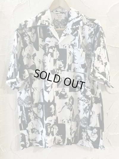 画像1: ALCARZA/OPEN SHIRTS GIRL   WHITE