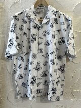 ALCARZA/OPEN SHIRTS MARINE  WHITE
