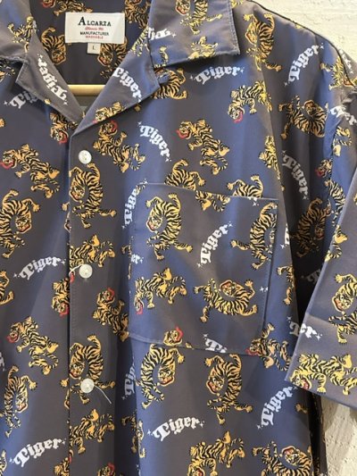 画像3: ALCARZA/OPEN SHIRTS TIGER  CHARCOAL