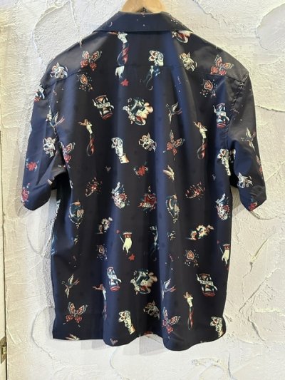 画像2: ALCARZA/OPEN SHIRTS TATOO  CHARCOAL