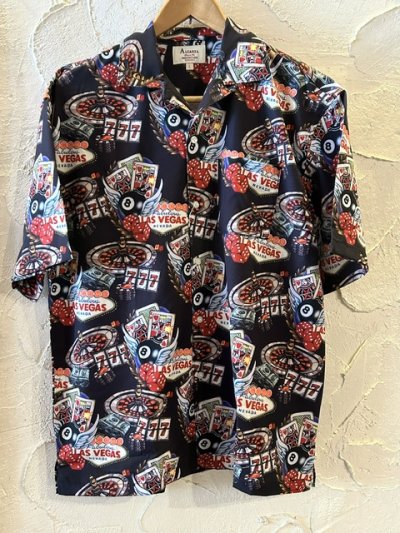 画像1: ALCARZA/OPEN SHIRTS CASINO  BLACK